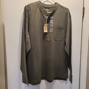 Red Head Brand Co. Field Tested Long Sleeve Olive Green Button Down Shirt